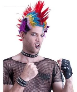 Swedia's Punk Set - Glove, Wrist Cuff And Choker 1980's