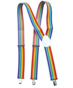 Forum Novelties Accessoriesc Suspenders - Rainbow