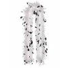 Balloon Agencies Roaring 20's White Feather Boa With Black Feathers 1920's
