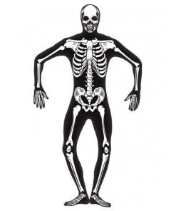 Smiffys Halloween & Horror Skeleton 2nd Skin Glow In Dark - Adult
