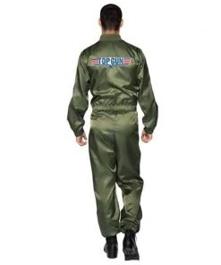 Tomfoolery Mensc Top Gun Parachute Flight Suit Costume