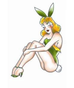 Carnival Products Tinsley FX Temp Tattoo - Bunny Pin Up Girl Tattoos