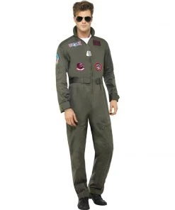 Smiffys Around The World Top Gun Deluxe Male Costume
