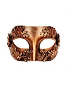 Tomfoolery Masks Valeria Copper Masquerade Mask