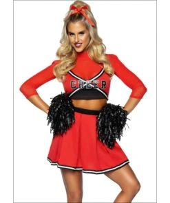 Smiffys Varsity Babe Cheerleader Ladies Costume Ladiesc