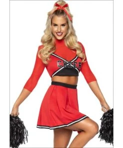 Smiffys Varsity Babe Cheerleader Ladies Costume Ladiesc