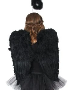Swedia's Accessoriesc Large Feather Wings - Black