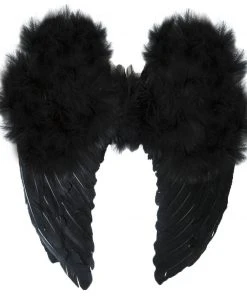 Swedia's Accessoriesc Large Feather Wings - Black
