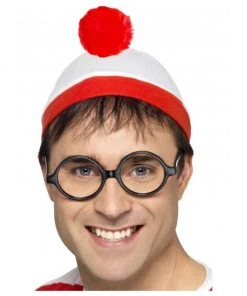 Smiffys Accessoriesc Where Is Wally Hat And Glasses
