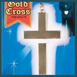 Forum Novelties Gold Cross Necklace In Metal