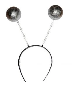Swedia's Alien Glitter Ball Headband - Silver