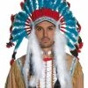 Smiffys Blue Feather Headdress