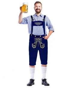 Interalia Group Bavarian Beer Man Costume - Blue