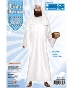 Tomfoolery Biblical Times White Wiseman Adult Costume