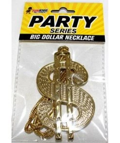 Allen Trading 1970's Big Dollar Necklace