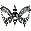 Swedia's Accessoriesc Metal Masquerade Mask - Black Butterfly