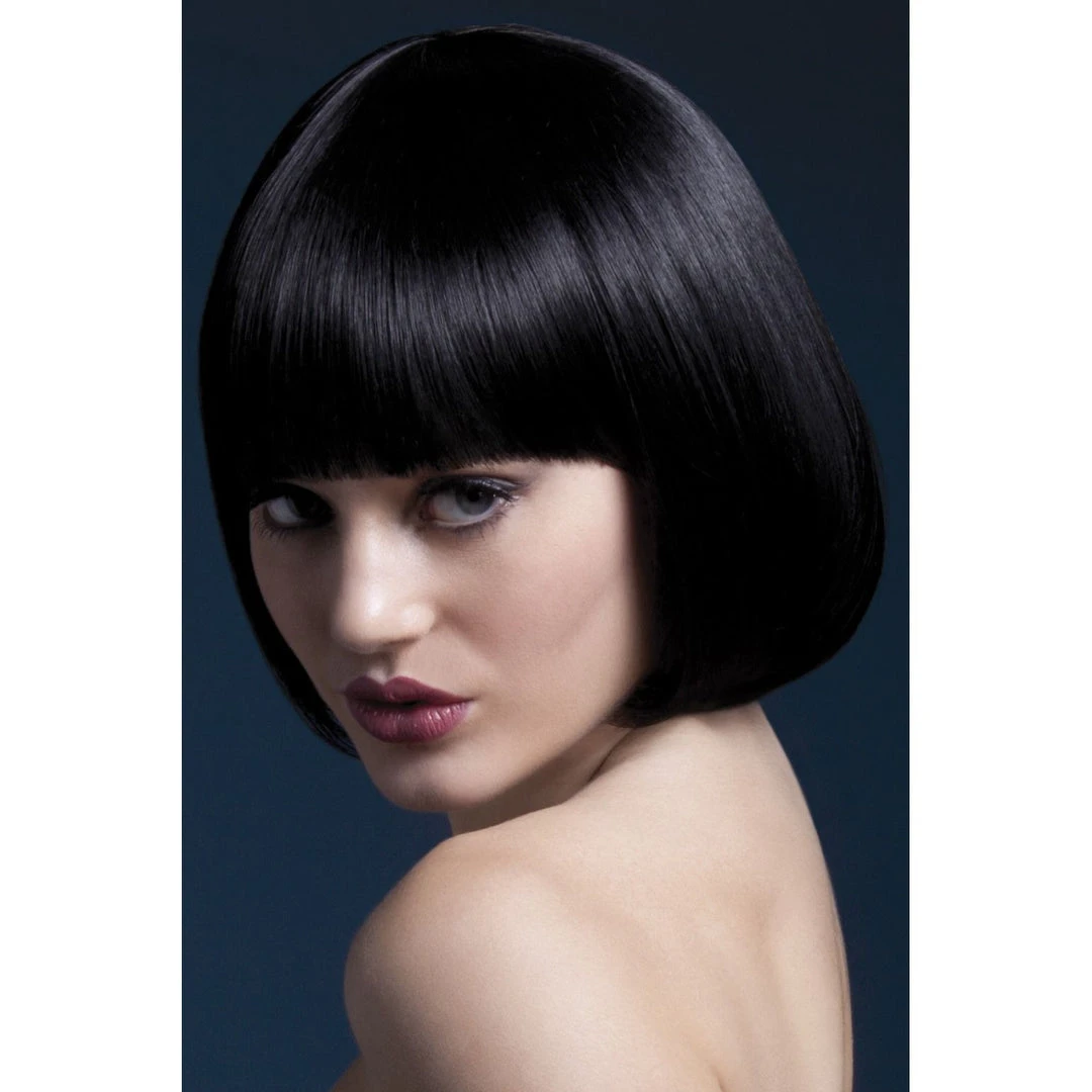 Smiffys Wigsc Black Bob Fever Wig-Mia 1 Smiffys Wigsc Black Bob Fever Wig-Mia