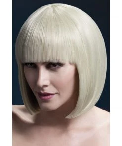 Smiffys Blonde Long Bob Fever Wig-Elise Wigsc