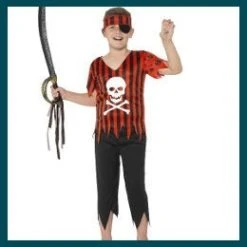Smiffys Jolly Roger Pirate - Boys Boys Costumes