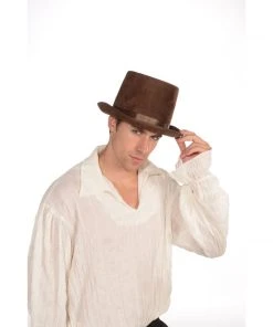 Forum Novelties Hats & Headwear Brown Deluxe Top Hat-Adult