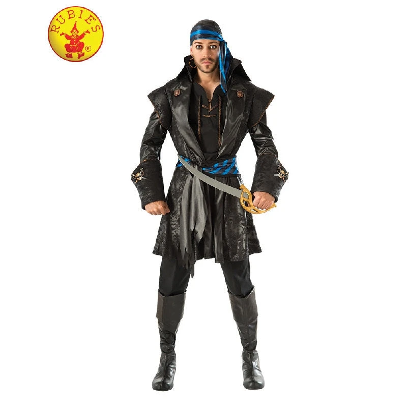 Rubie's Deerfield Mensc Captain Black Heart Pirate Costume-Adult 1 Rubie's Deerfield Mensc Captain Black Heart Pirate Costume-Adult