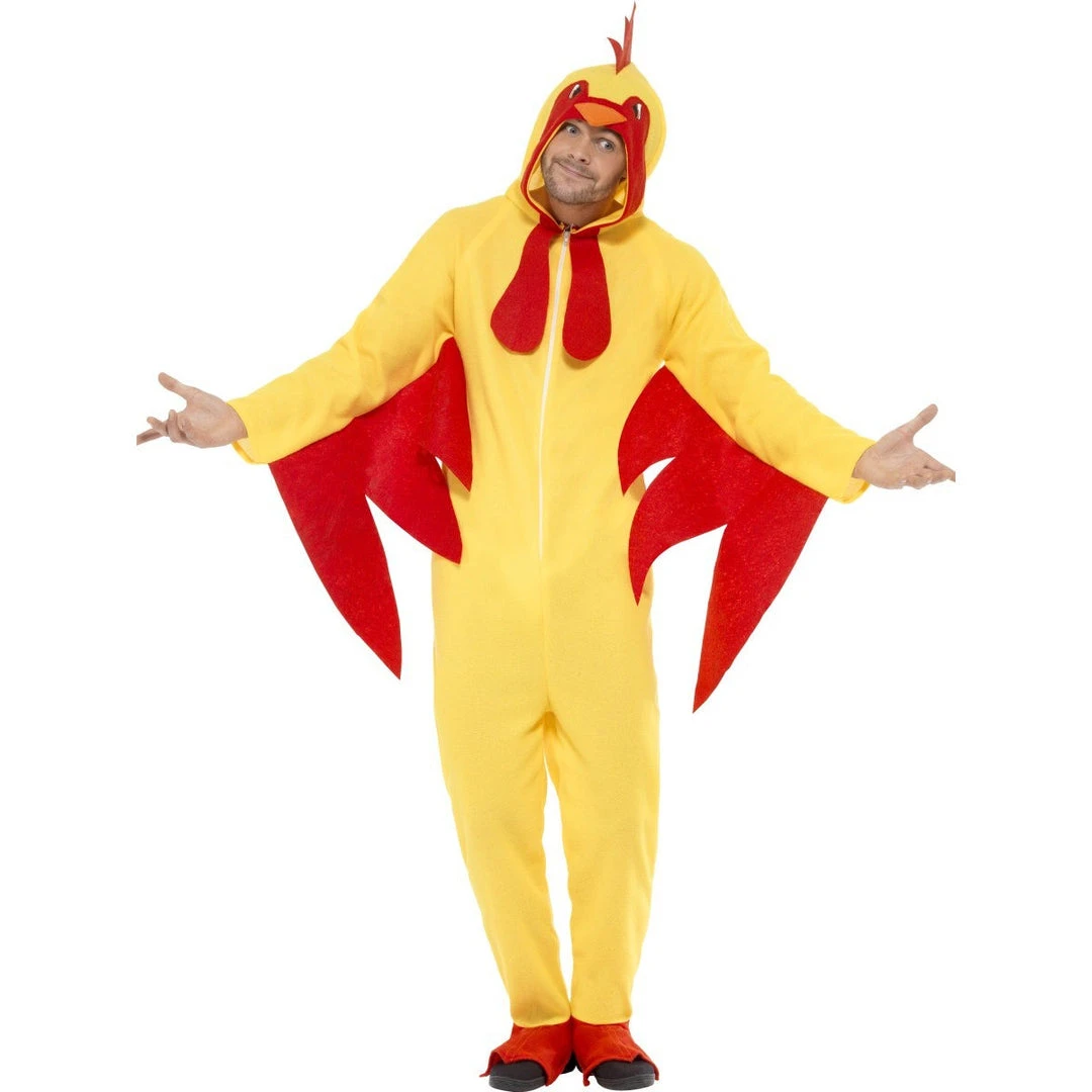 Smiffys Chicken Costume With Hood Mensc 1 Smiffys Chicken Costume With Hood Mensc