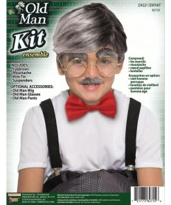 Forum Novelties Suspenders & Ties Child Old Man Kit