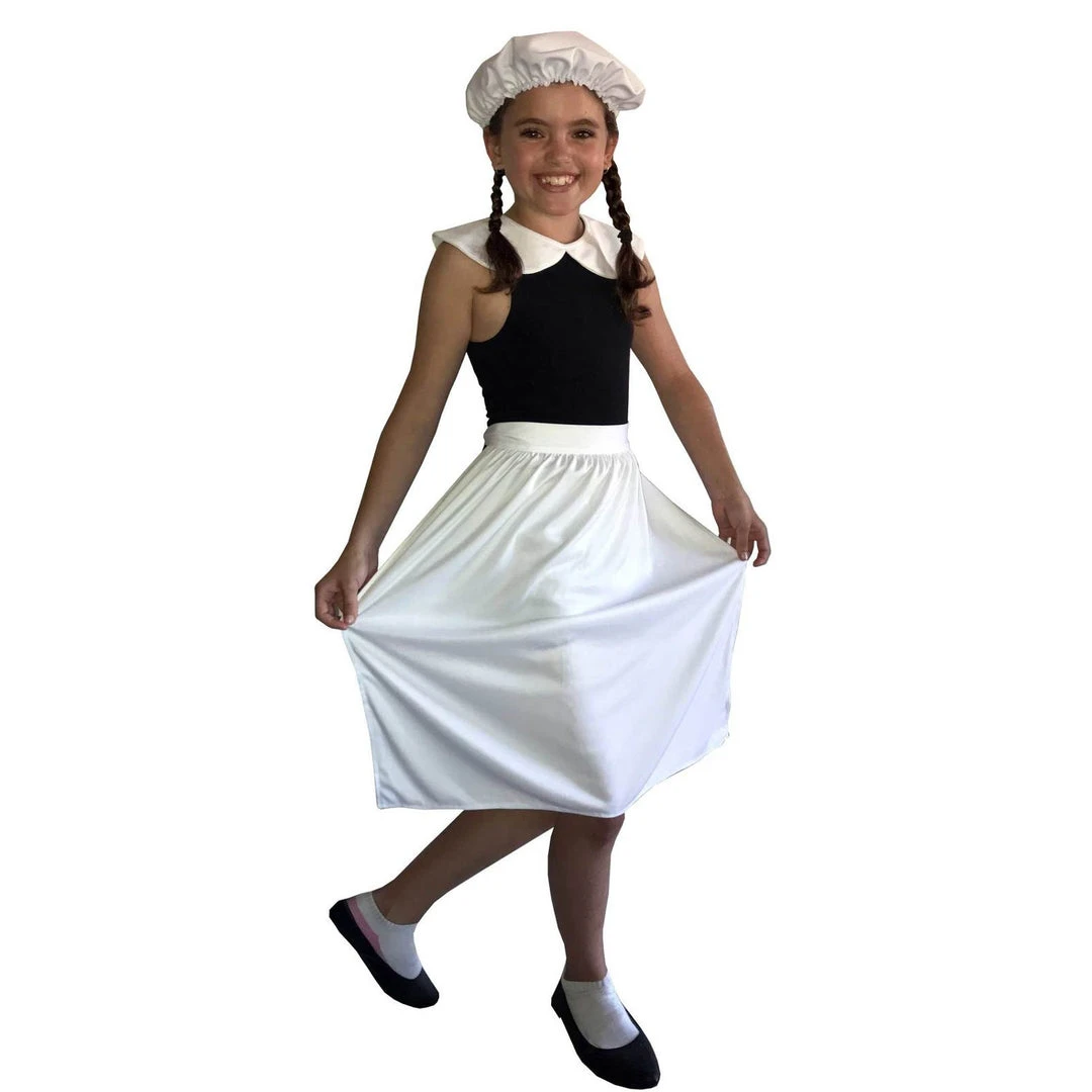 Swedia's Girls Costumes Colonial Maid Accessory Kit For Girls 1 Swedia's Girls Costumes Colonial Maid Accessory Kit For Girls