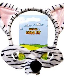 Swedia's Animals Accessories Zebra - Headband & Mask Set