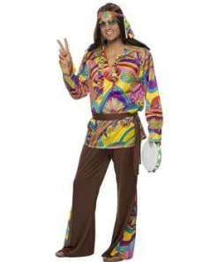 Smiffys Psychedelic Hippie Man Costume