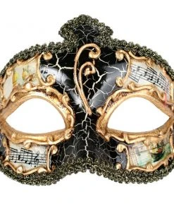 Tomfoolery Accessoriesc Salvatore Men's Masquerade Black Eye Mask