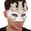 Tomfoolery Cavalli Centurion White & Gold Mask