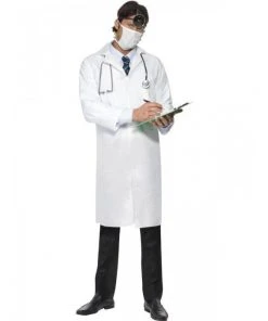 Smiffys Doctor Coat And Mask Costume