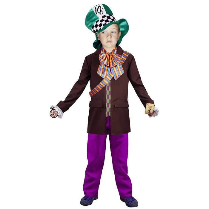 Interalia Group Boys Costumes Crazy Hatter Costume - Boys 1 Interalia Group Boys Costumes Crazy Hatter Costume - Boys