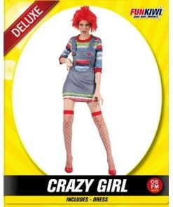 Allen Trading Crazy Girl Halloween Costume TV, Movies & Celebrities