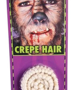 Forum Novelties Crepe Hair-Black, Grey & White Special Effects Makeup