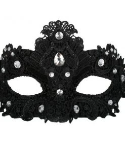 Tomfoolery Crystal Lace Eye Mask - Asst Colors