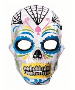 Forum Novelties Mexican Day Of The Dead Transparent Skull Mask - Mens