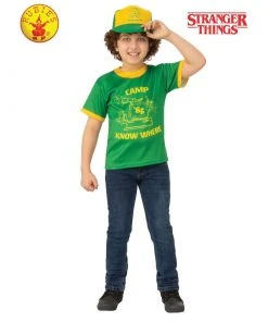 Rubie's Deerfield Boys Costumes Dustin Camp Know Where Stranger Things T-Shirt-Child