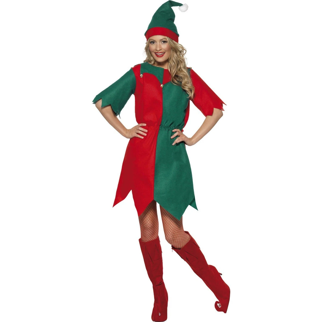 Smiffys Elf Costume - Womens Ladiesc 1 Smiffys Elf Costume - Womens Ladiesc