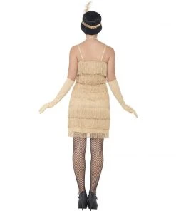 Smiffys Gold Ladies Flapper Dress