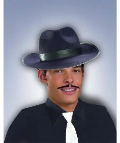 Forum Novelties Facial Hair Gangster Moustache - Black & Brown