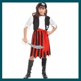 Tomfoolery Pirate Lass Childs Costume Girls Costumes 1 Tomfoolery Pirate Lass Childs Costume Girls Costumes