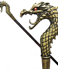 Swedia's Props Gold Dragon Staff 114 Cm