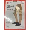 JD Party Adult Metallic Long Shorts - Gold
