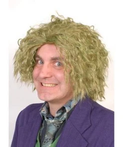 Interalia Group Green Crimped Clown Wig Superheroes & Villains