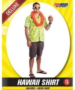 Allen Trading Mensc Hawaii Green Shirt