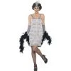 Smiffys Silver Flapper Dress