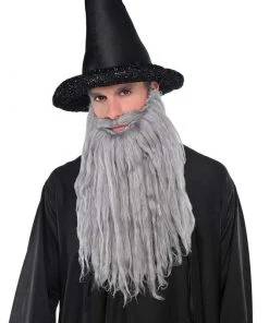 Amscan Beard And Moustache - Plush Grey