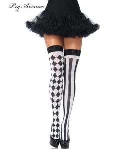 Tomfoolery Accessoriesc Harlequin Thigh Highs - Leg Avenue